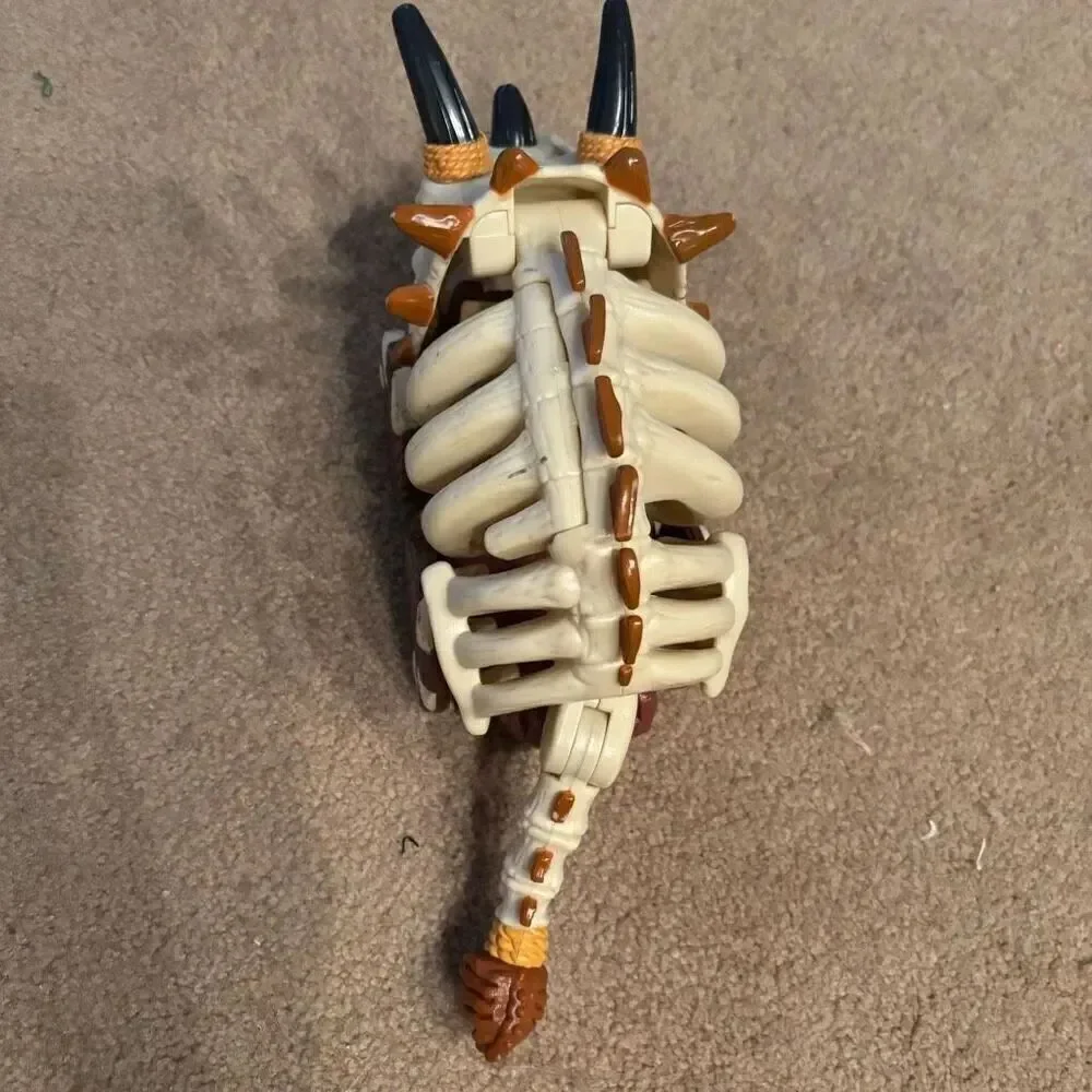 Fisher Price 12” Triceratops Bone Car Imaginext Lost Creatures Skeleton Car
